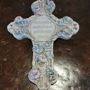 Inspirational Floral Cross Wall Art